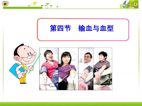第四节  输血与血型