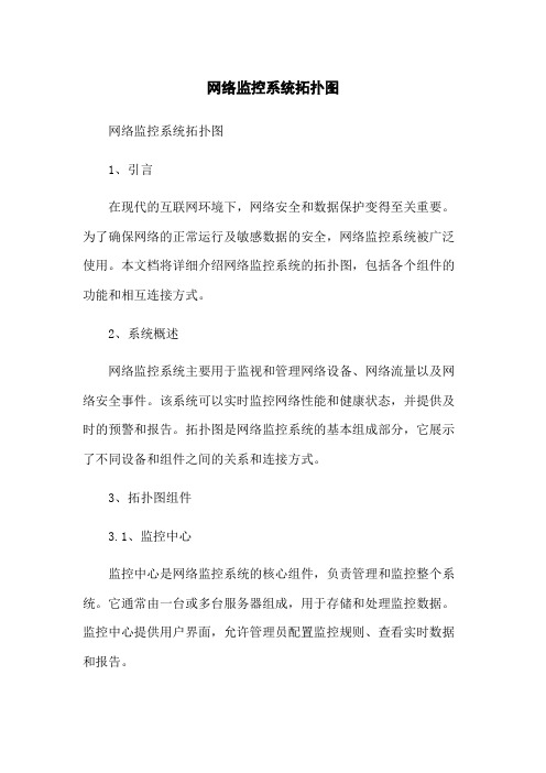 网络监控系统拓扑图