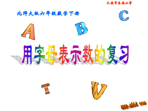 用字母表示数复习精选教学PPT课件