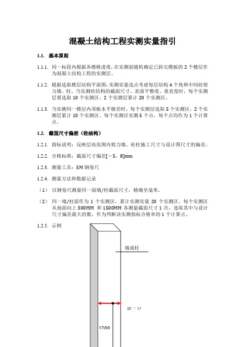 混凝土结构工程实测量指引