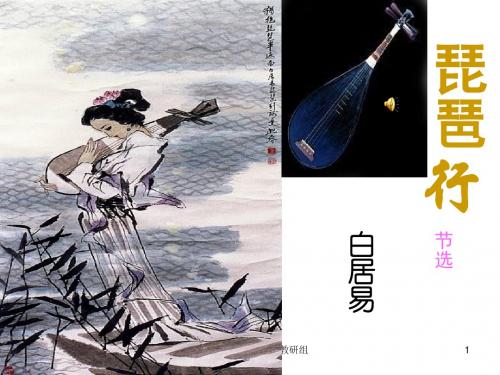 北师大版语文九年级上册第二单元《琵琶行》全解