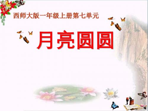月亮圆圆 PPT精品课件3