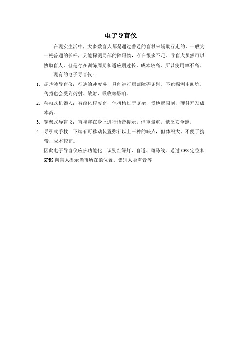 电子导盲仪
