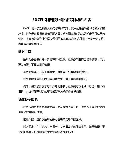 EXCEL制图技巧如何绘制动态图表