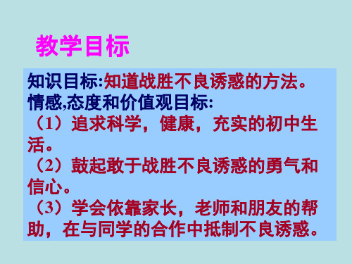 八年级政治抗拒不良诱惑(PPT)4-1