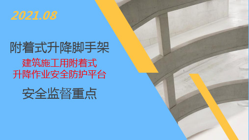 附着式升降脚手架培训
