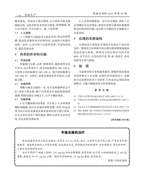 羊绦虫病的治疗