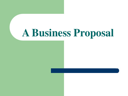 A Business Proposal