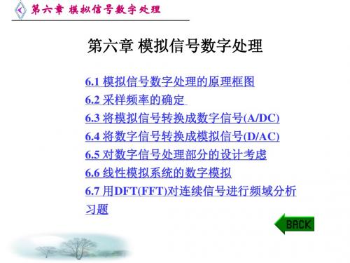 第六章 模拟信号数字处理1