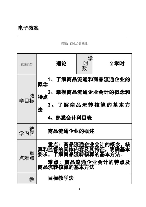 最新商品流通企业概述说课讲解