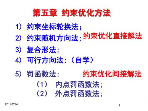 第五章约束优化方法