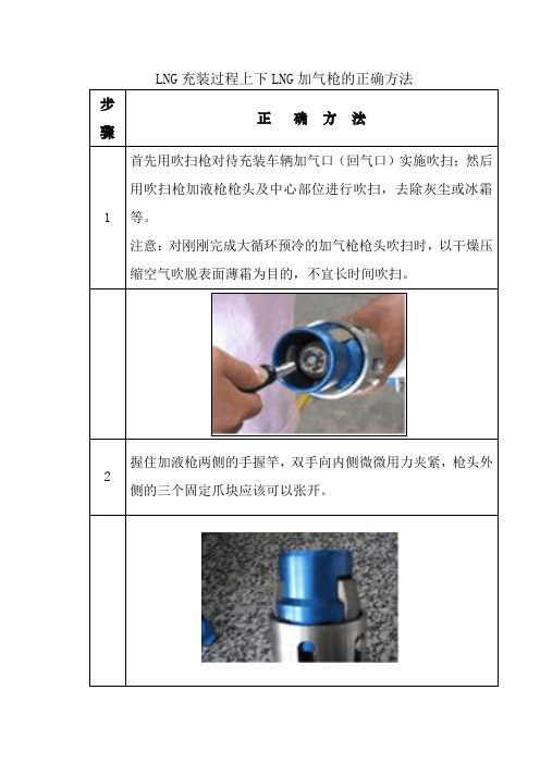 LNG充装过程上下LNG加气枪的正确方法