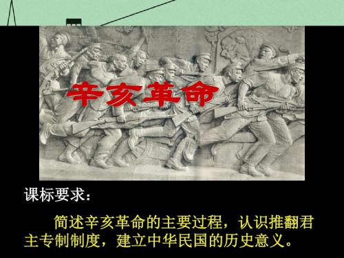 山东省2015年高中历史 第15课 辛亥革命课件34 岳麓版必修1