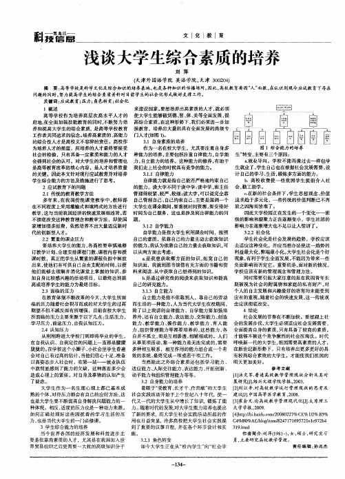 浅谈大学生综合素质的培养