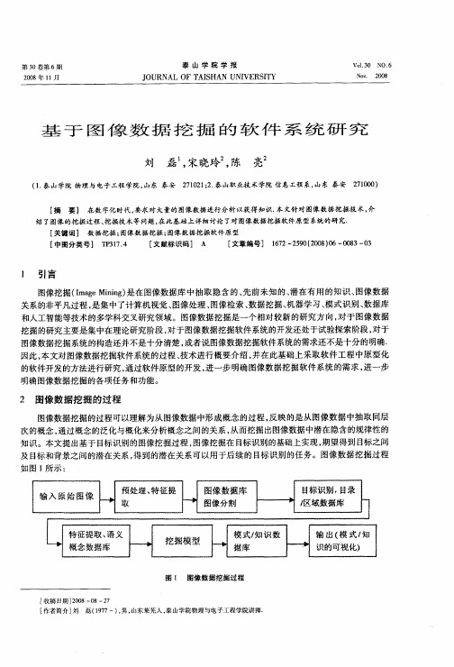 基于图像数据挖掘的软件系统研究