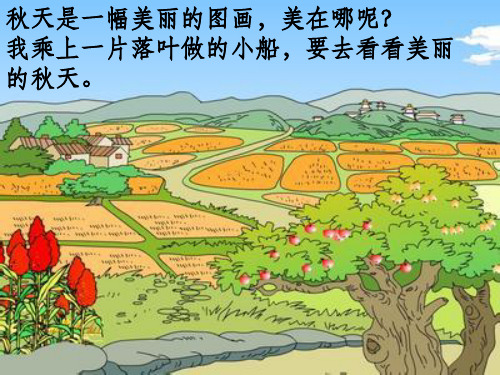 中班完整《秋天的颜色》PPT课件
