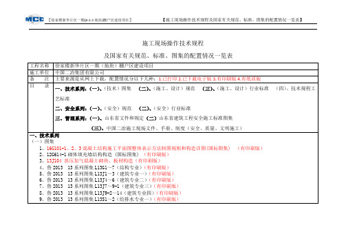 规范标准图集配置