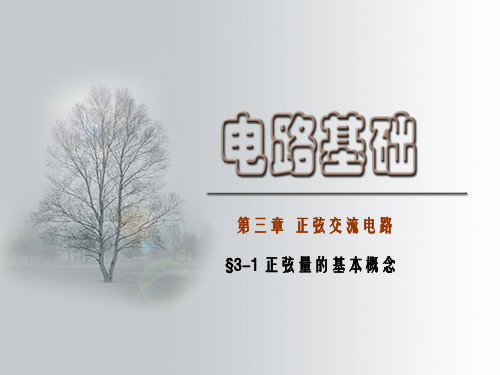 电路基础-§3-1正弦量的基本概念
