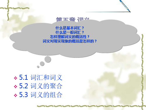 怎样理解词义的概括性