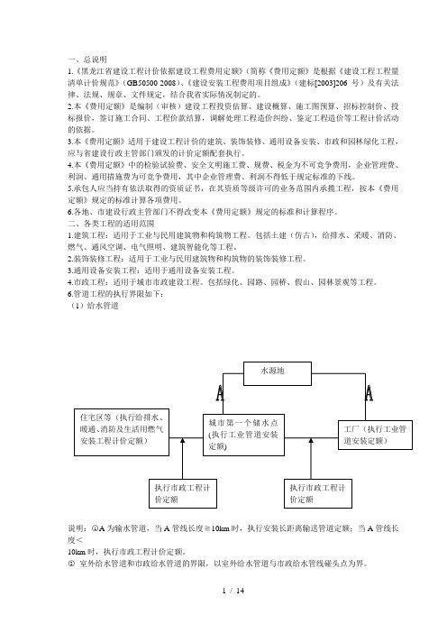 黑龙江省2010费用定额