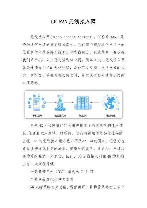 5G RAN无线接入网