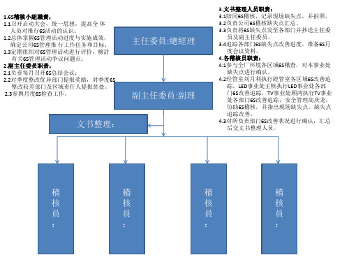 6s环境区域稽核组织架构及工作执掌