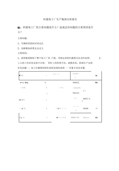 科德角工厂案例分析