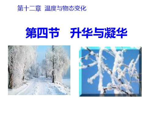 沪科版九年级物理教学课件升华与凝华