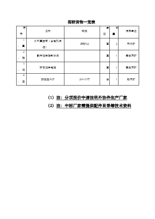 招标货物一览表[001]