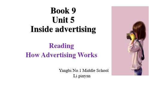 人教版高中英语 Book 9 Unit5 ---reading comprehension 教学课件 (共28张PPT)