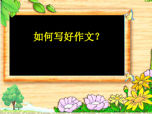 初中语文小升初考试作文指导  实用课件(共51张PPT)