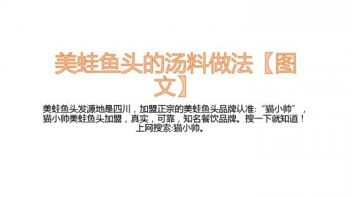 猫小帅美蛙鱼头请你吃肉鲜香麻辣鲜嫩鱼头一口过瘾图文