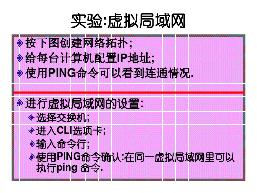 实验-虚拟局域网的建立过程