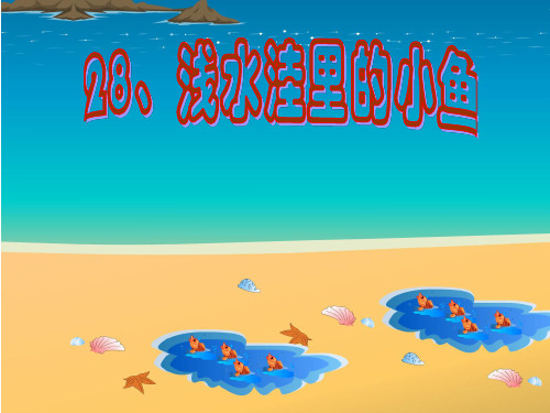 浅水洼里的小鱼第二课时PPT