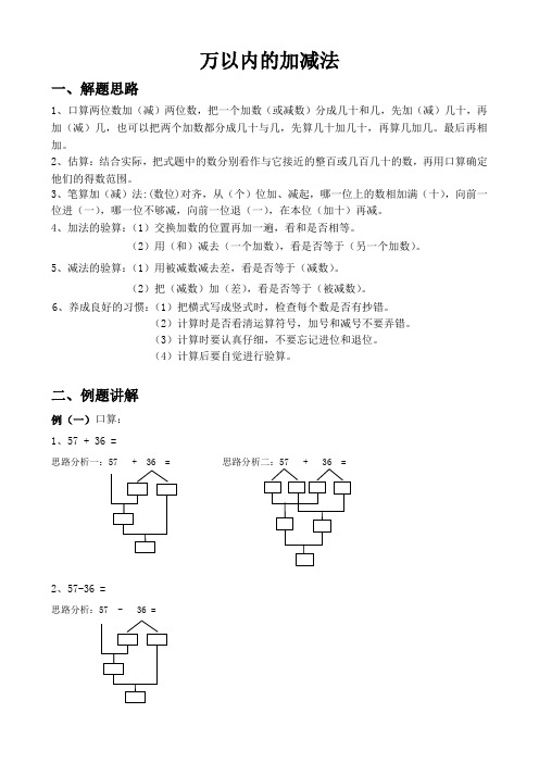 2.三年级计算--万以内的加减法