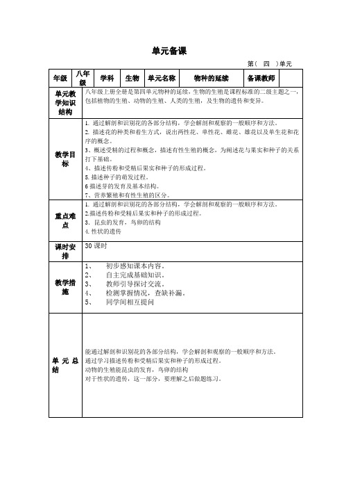 物种的延续