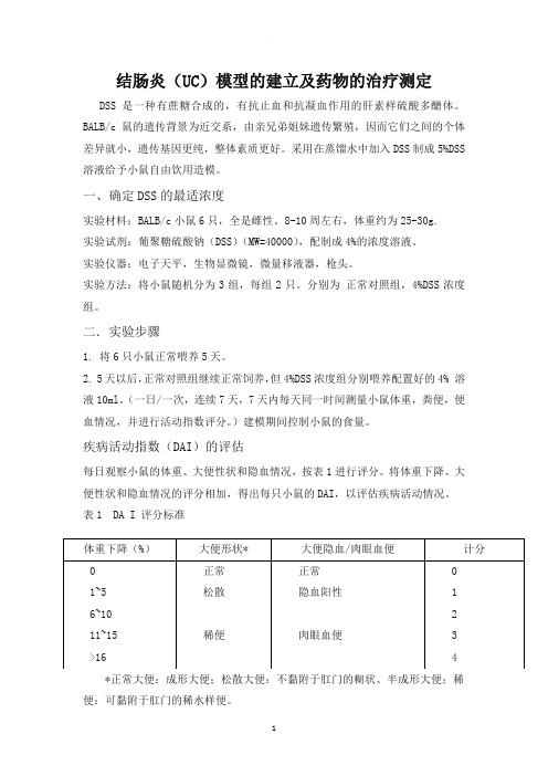 结肠炎模型