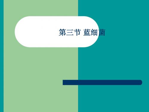王贺祥微生物第二章 3节蓝细菌