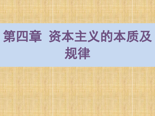 马克思主义基本原理概论第四章课件ppt精编版