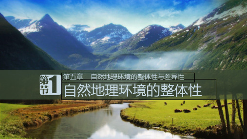 人教版高一地理必修一：5.1 自然地理环境的整体性(共46张PPT)