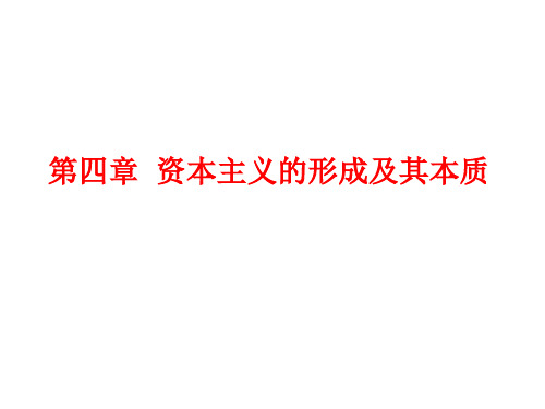 资本主义的形成及其本质(PPT 151页)