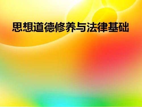 思想道德修养与法律基础绪论PPT课件