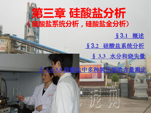 第三章  硅酸盐分析
