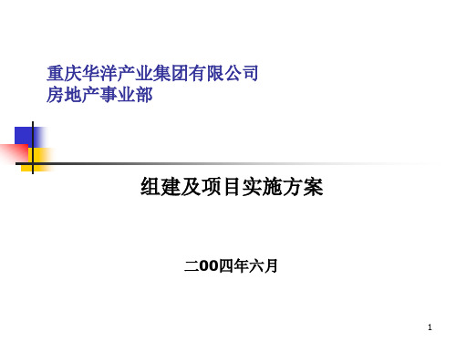 某房地产公司事业部组建方案(ppt 99页)