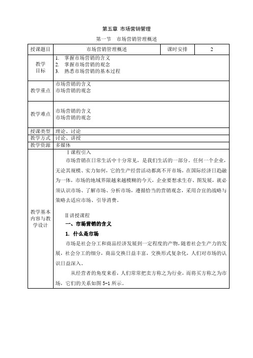 电子教案与课件—现代管理基础知识(第二版)—A42-9688 第一节 市场营销管理概述