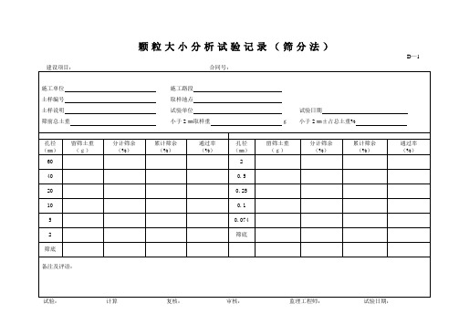 D类表格
