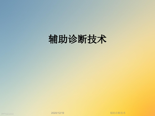 辅助诊断技术