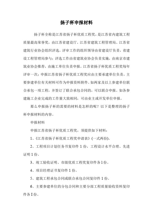 扬子杯申报材料.doc