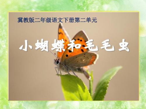 《小蝴蝶和毛毛虫》PPT课件2