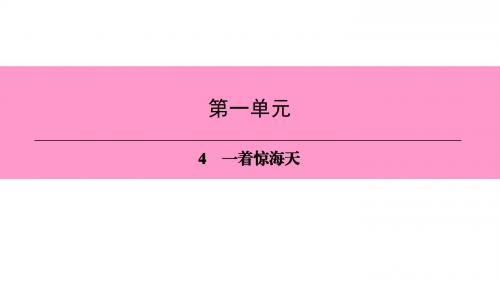 人教部编版语文八年级上册课件：4 一着惊海天 (共22张PPT)